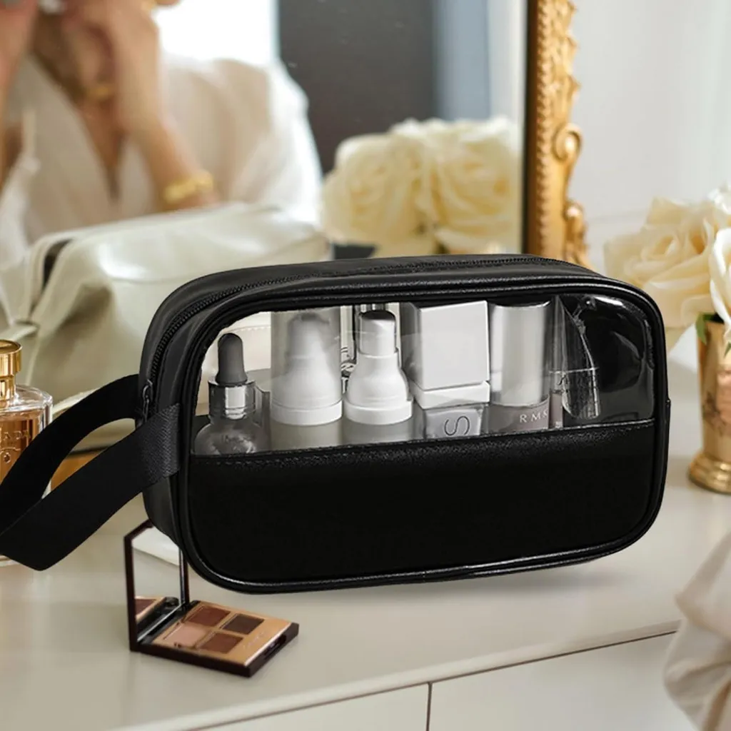 Grande trousse de toilette imperméable avec fermeture zippée - 2