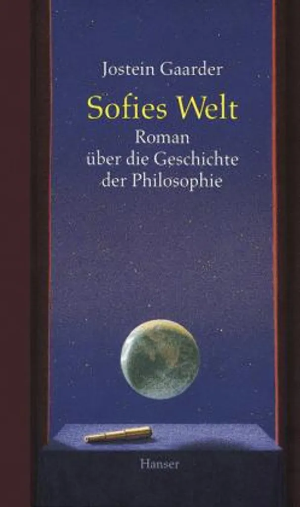Sofies Welt Le monde de Sophie édition intégrale reliée texte original
