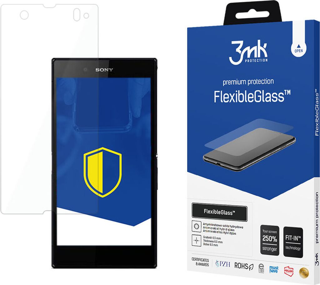 3mk Display Hybridglas FlexibleGlass für Sony Xperia Z 0,3mm 7H