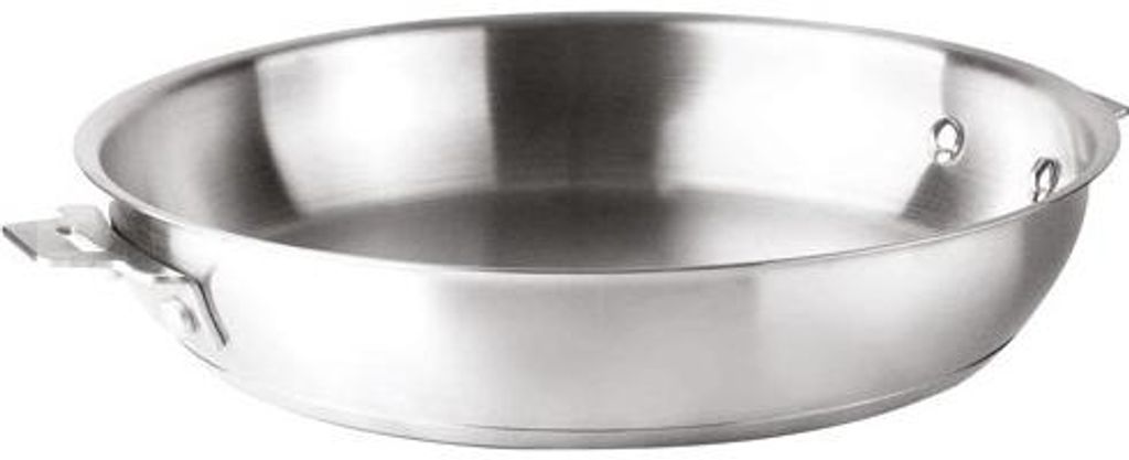 Poêle inox 24cm - Lacor - 56724 - combi Image du produit 