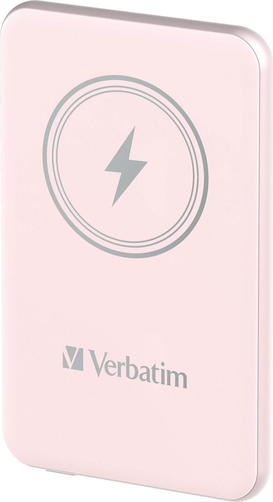 Verbatim Magnetic Power Bank 5000 mAh, Wireless Charger 15 W, 20 W PD per USB-C, Powerbank klein und magnetisch fr iPhone 15, 14, 13, 12, Pro, Max,...