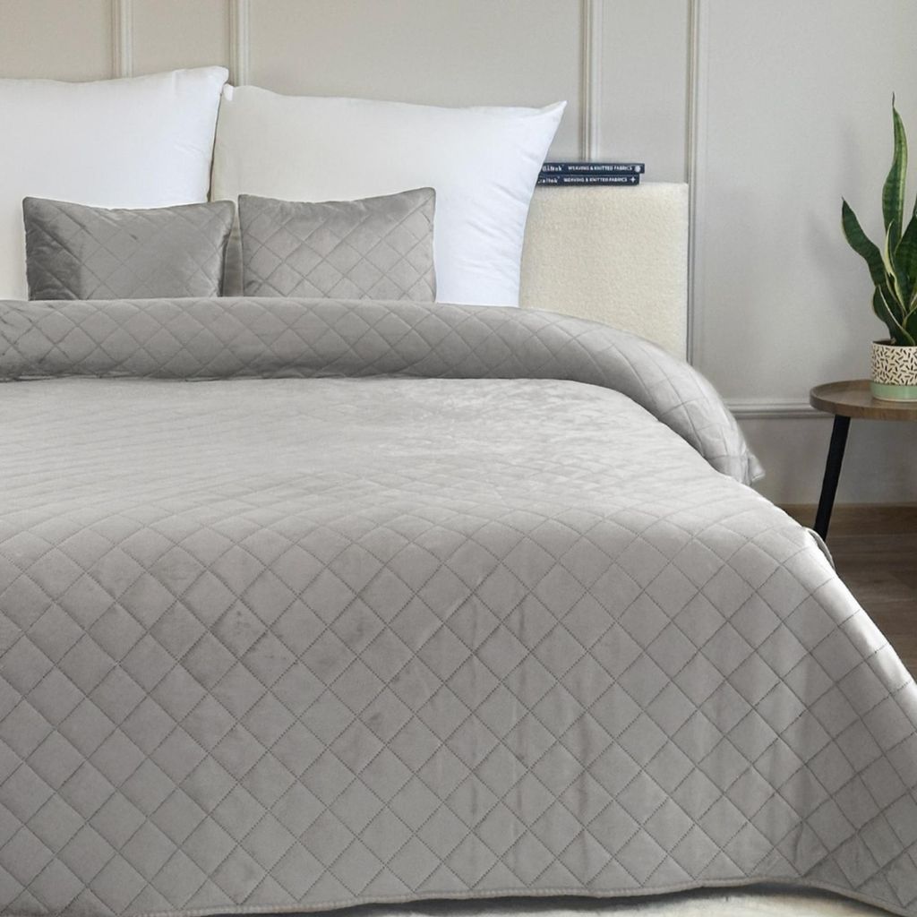 Tagesdecke Steppdecke Bettüberwurf Zweiseitige Samt Velvet Produktbild 