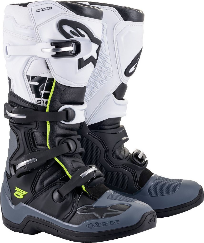 buty TECH 5, ALPINESTARS (czarny/szary/biały/żółty fluo, Zdjęcie produktu 