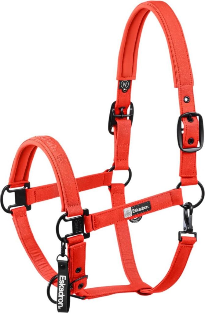 Eskadron Halfter Sparkle Double Pin Dynamic 2025 Stallhalfter Poppy Red WE