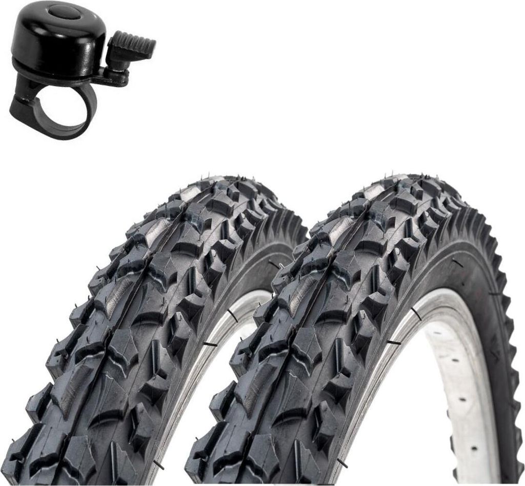 2 x Roverstone 24" Fahrradreifen Fahrradmantel schwarz Produktbild 