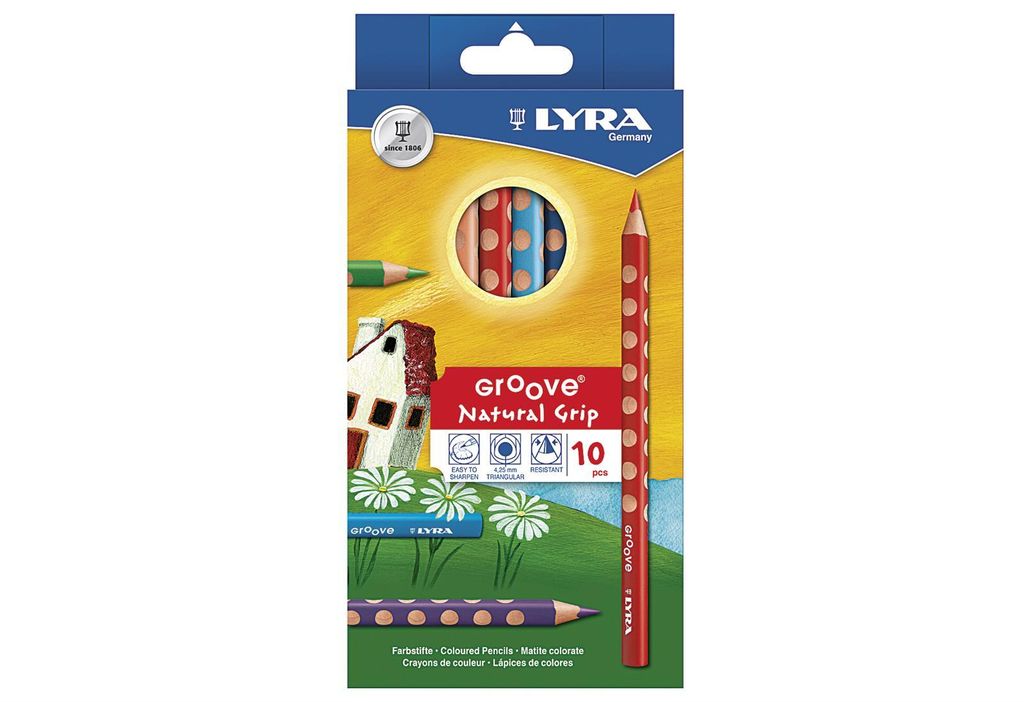LYRA L3811100 Crayon de couleur Groove - Ø 4,3 mm, 10 Image du produit 