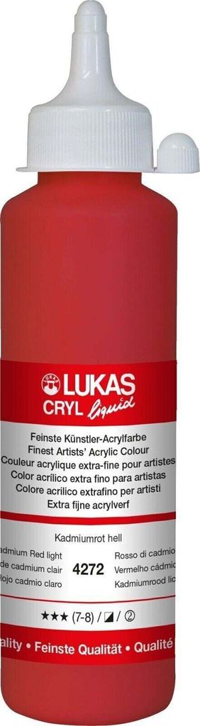 Lukas Cryl Liquid Acrylfarbe Cadmium Red Light 250 ml 1 stk
