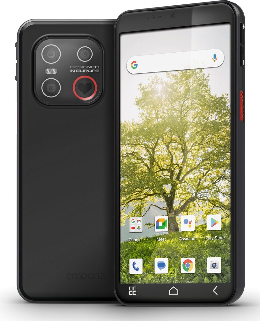 Emporia SMART.ME7 Senioren-Smartphone, Android 15, 128GB, 256GB MicroSD Slot