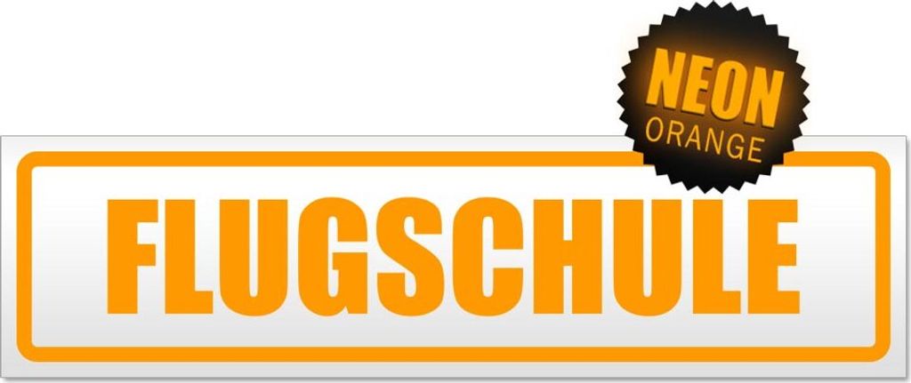 Flugschule Magnetschild Schild magnetisch