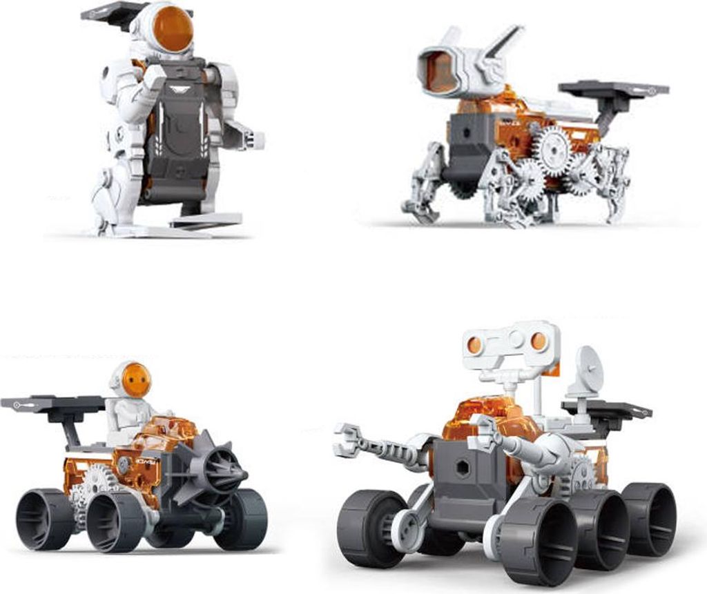 4in1 Stem Toys Space Robot Stem Building Toys Educational Building Blocks 138pcs Kids Building Toys Age 8+