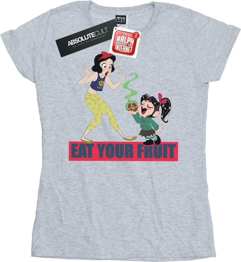 Disney - "Wreck It Ralph Eat Your Fruit" T-Shirt für Damen BI44927 (L) (Grau)