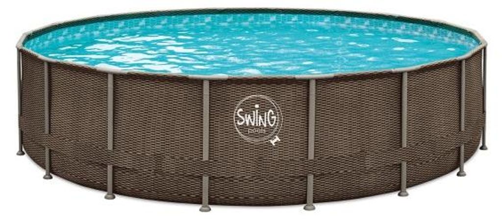 Mountfield ELITE – Pool mit Korbgeflechtrahmen – 4,88 x Produktbild 
