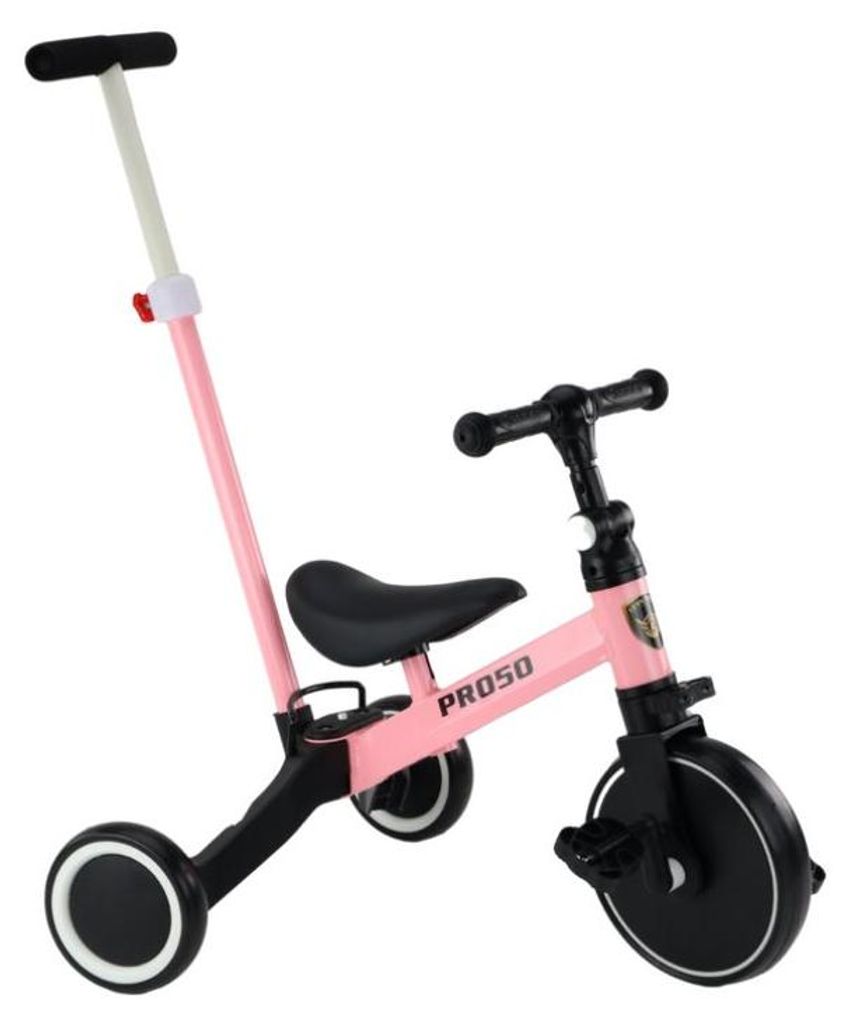 PRO50 Dreirad mit Schiebegriff Pink