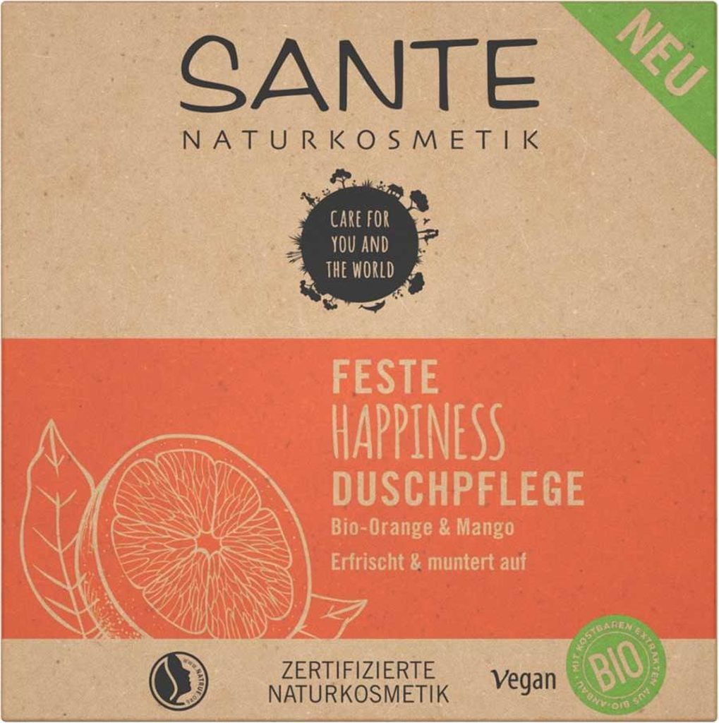 Sante Naturkosmetik Feste Happiness Duschpflege Bio 80g
