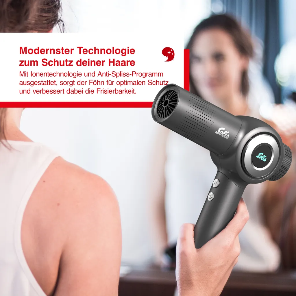 Sèche-cheveux Solis AirVolution 1600W Idéal pour Brushing et Volume - 4