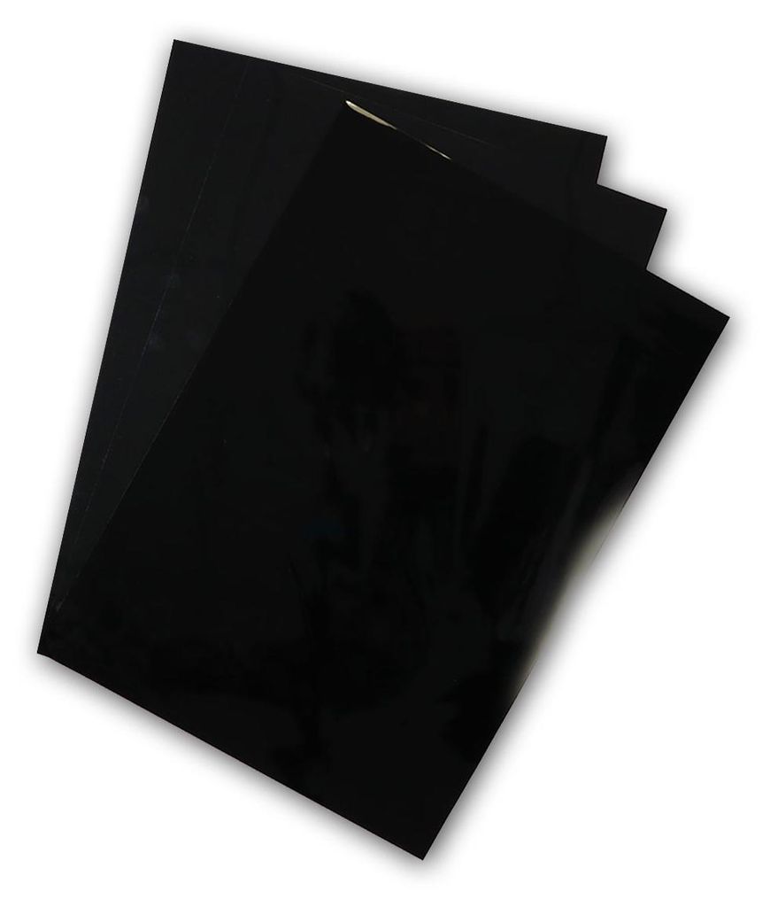 Poli-Flex Premium - 4291 Glossy Black - Din A4 Produktbild 