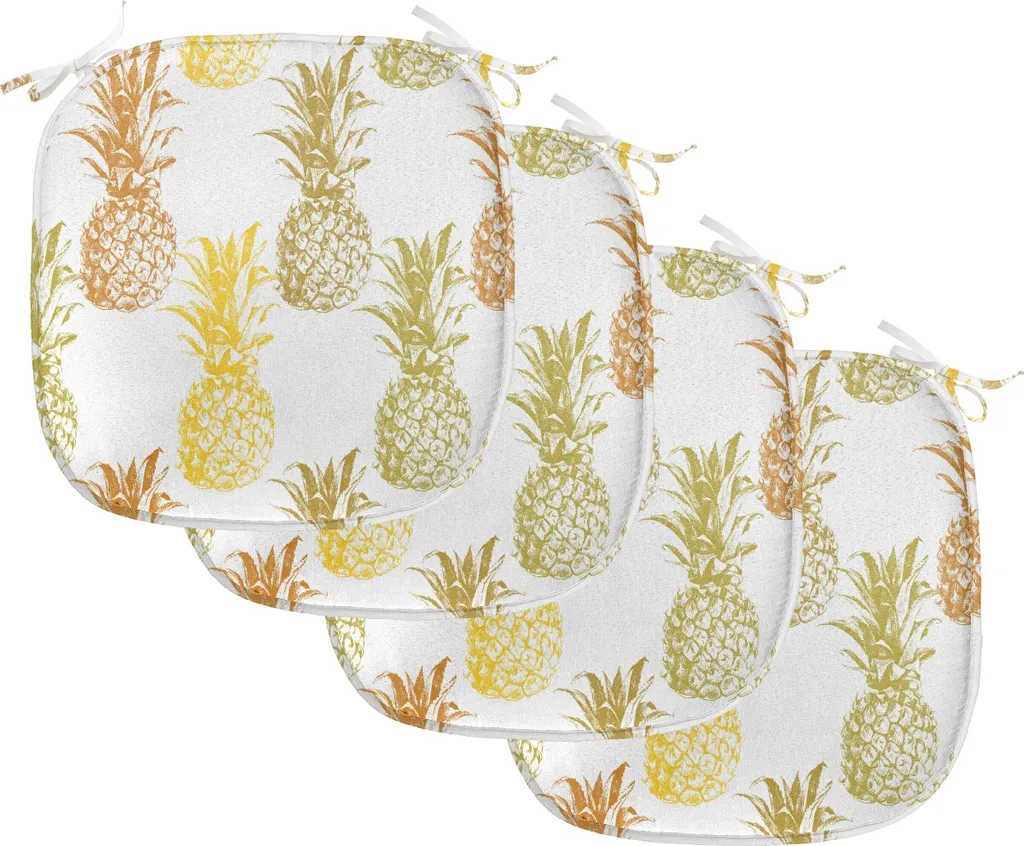 ABAKUHAUS Coussin Ananas Vert Olive 40x40cm pour Chaises de Salle à Manger