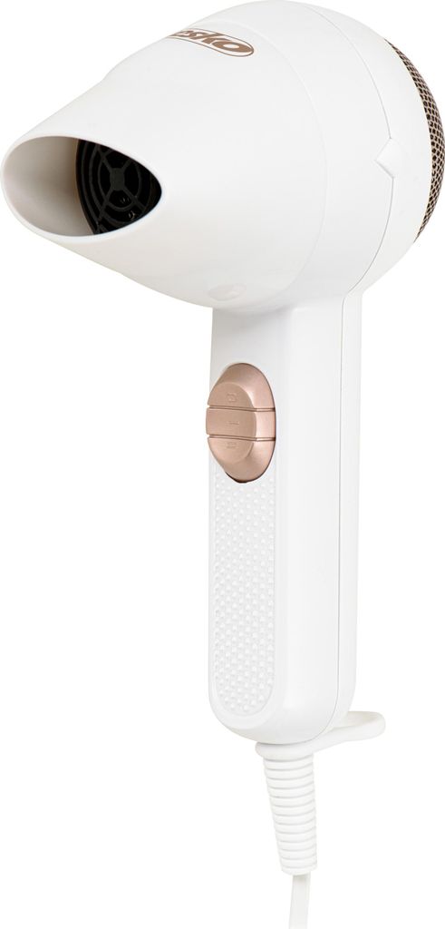 Mesko MS 2275 Haartrockner 1400 W - Föhn mit Konzentrator, 2 Stufen, Weiß/Gold