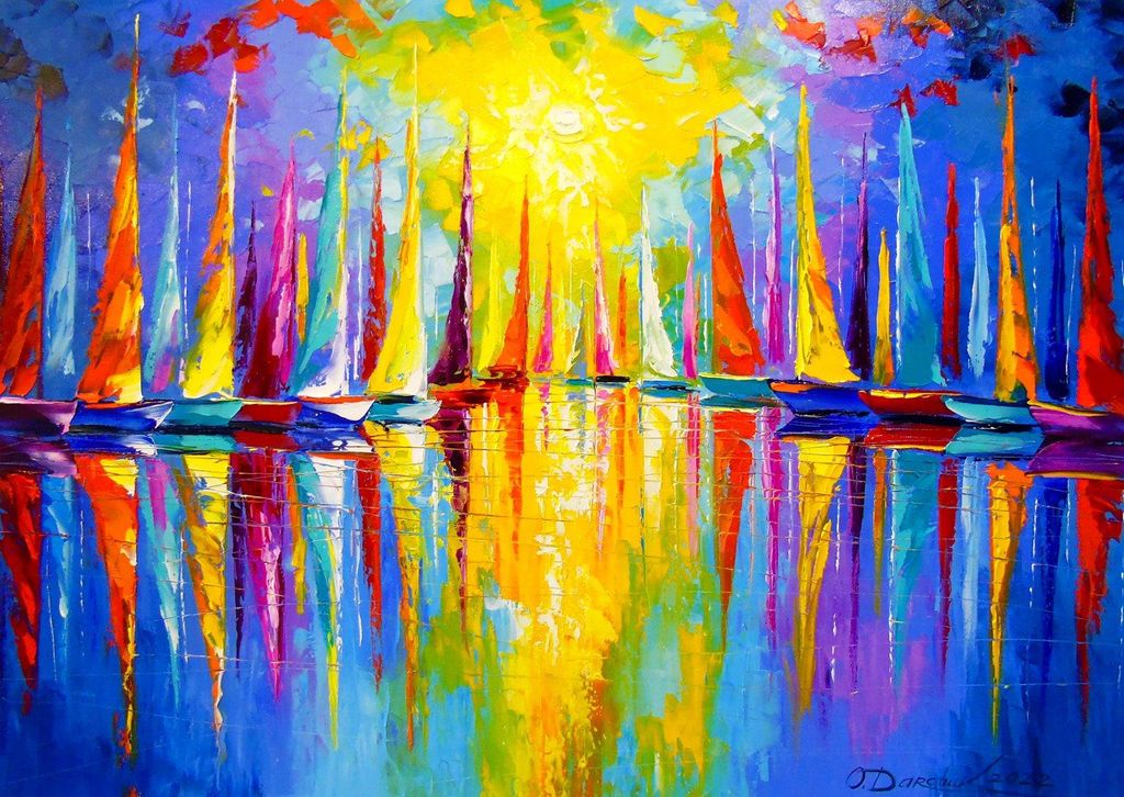 ENJOY Rainbow Sailboat Puzzle 1000 Teile