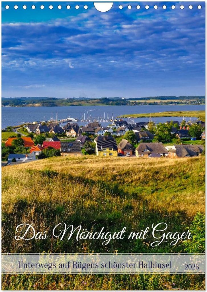 Das Mönchgut mit Gager (Wandkalender 2026 DIN A4 hoch), CALVENDO Monatskalender