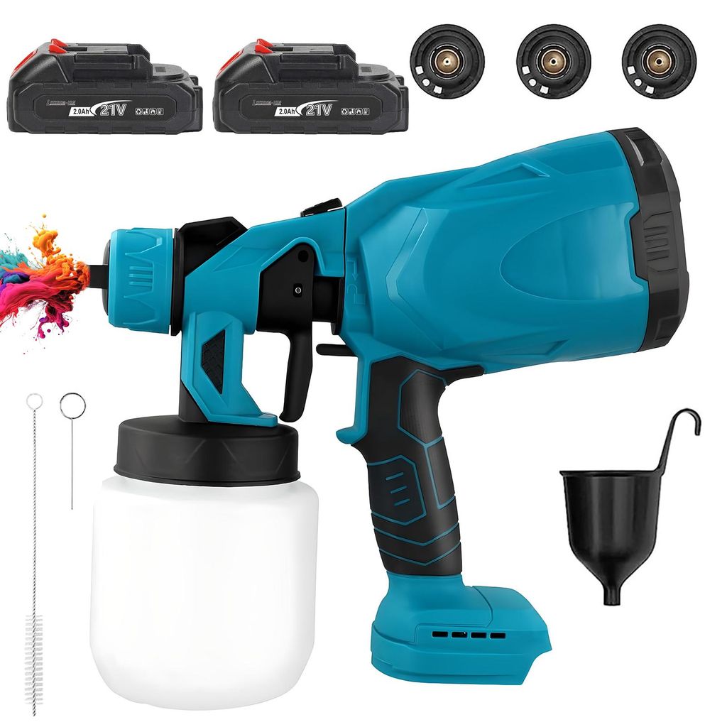 HDeye 21V Kabelloses Spritzgerät 800W 3 Düsen 800ml 2 Produktbild 