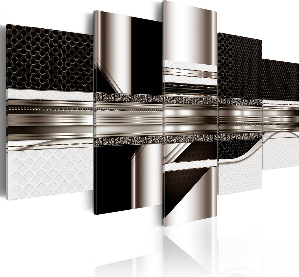 Leinwandbilder 200x100 cm a-A-0184-b-o Vlies Leinwandbild 5 tlg Kunstdruck modern Wandbilder XXL Wanddekoration Design Wand Bild ABSTRAKT