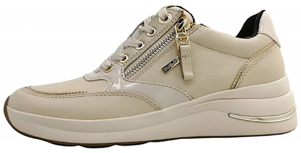 Tamaris Comfort sportlicher Schnürer Beige in Gr. 38