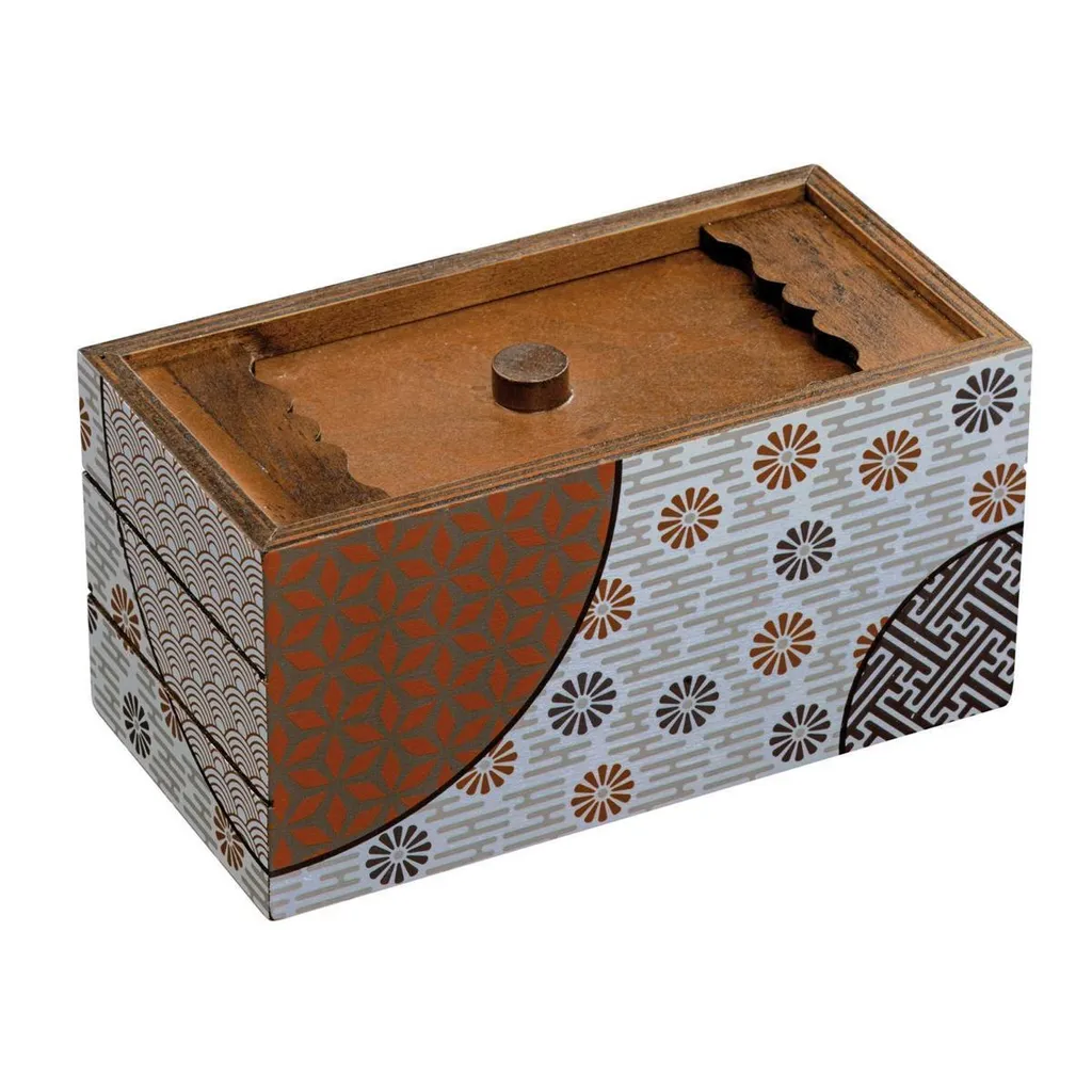 Boîte à Énigme en Bois Secret Box Spring Casse-tête de Réflexion Philos