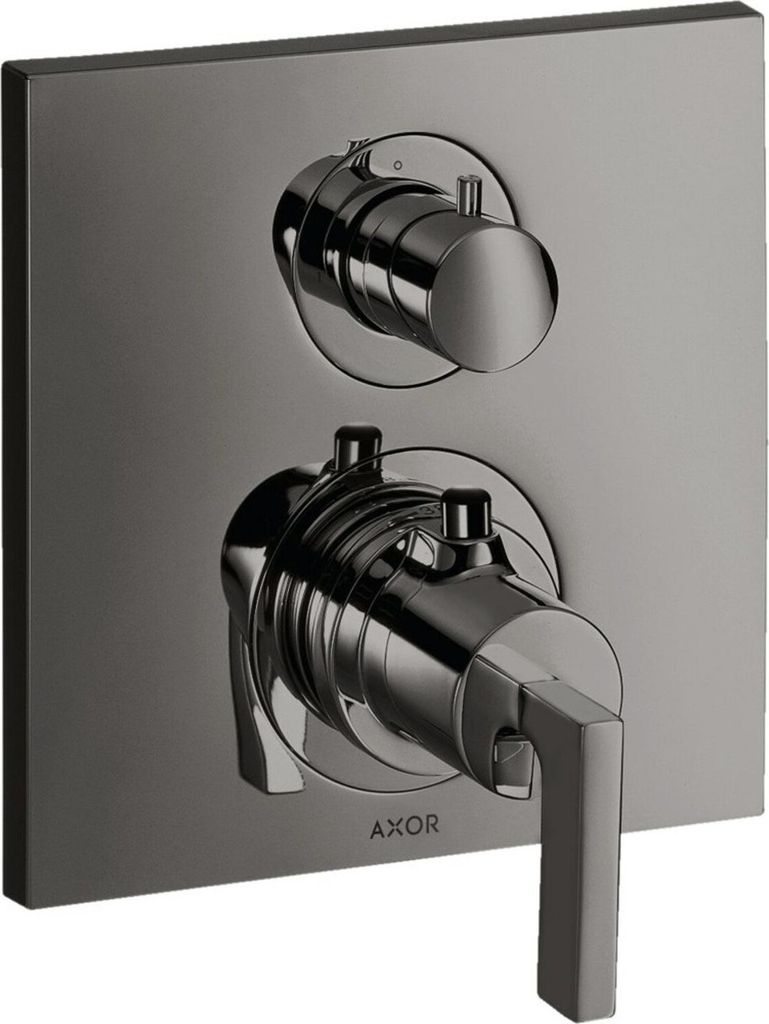 Thermostat AXOR CITTERIO UP m Abstellventil u HGri pol. bl Produktbild 