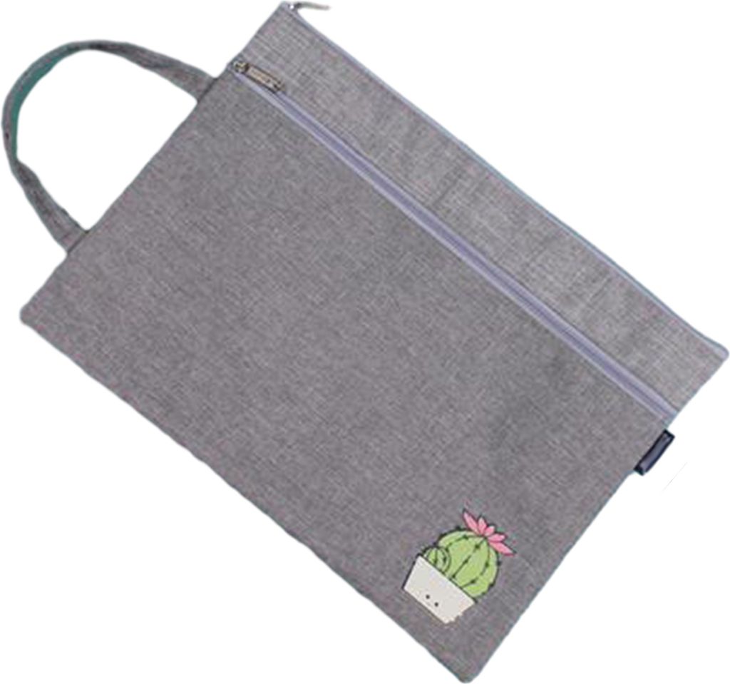 Mehrschichtige Aktentasche, Cartoon-Design, tragbarer A4-Dokumentenhalter mit glattem Reißverschluss, Aktenhalter für die Business School