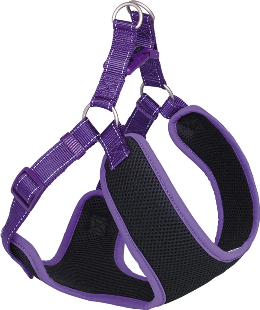 Pettorina Nobby Black Mesh Reflect Viola L per Cani Piccoli | Shop