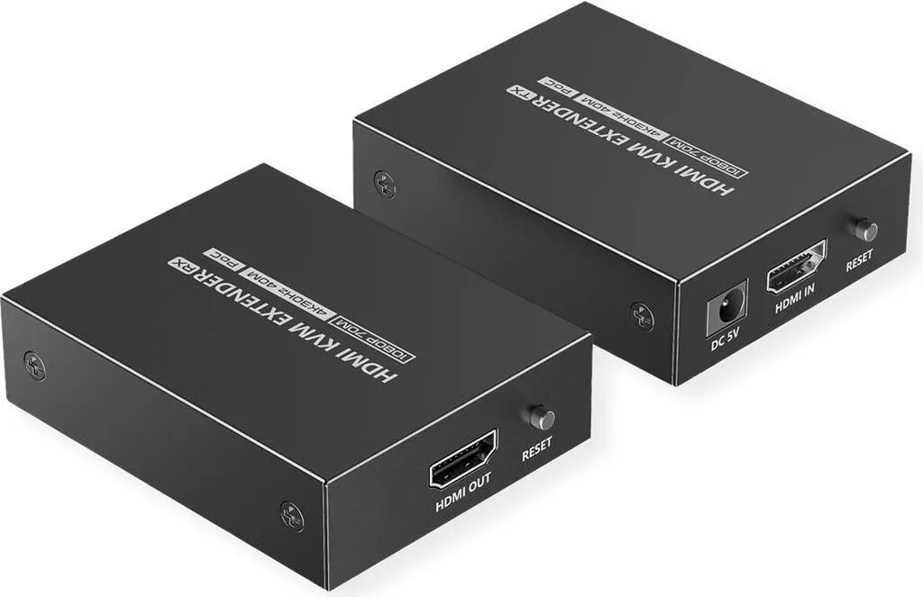 Prolongateur KVM 40m pour Déport Ecran 4K et Contrôle USB vers Serveur