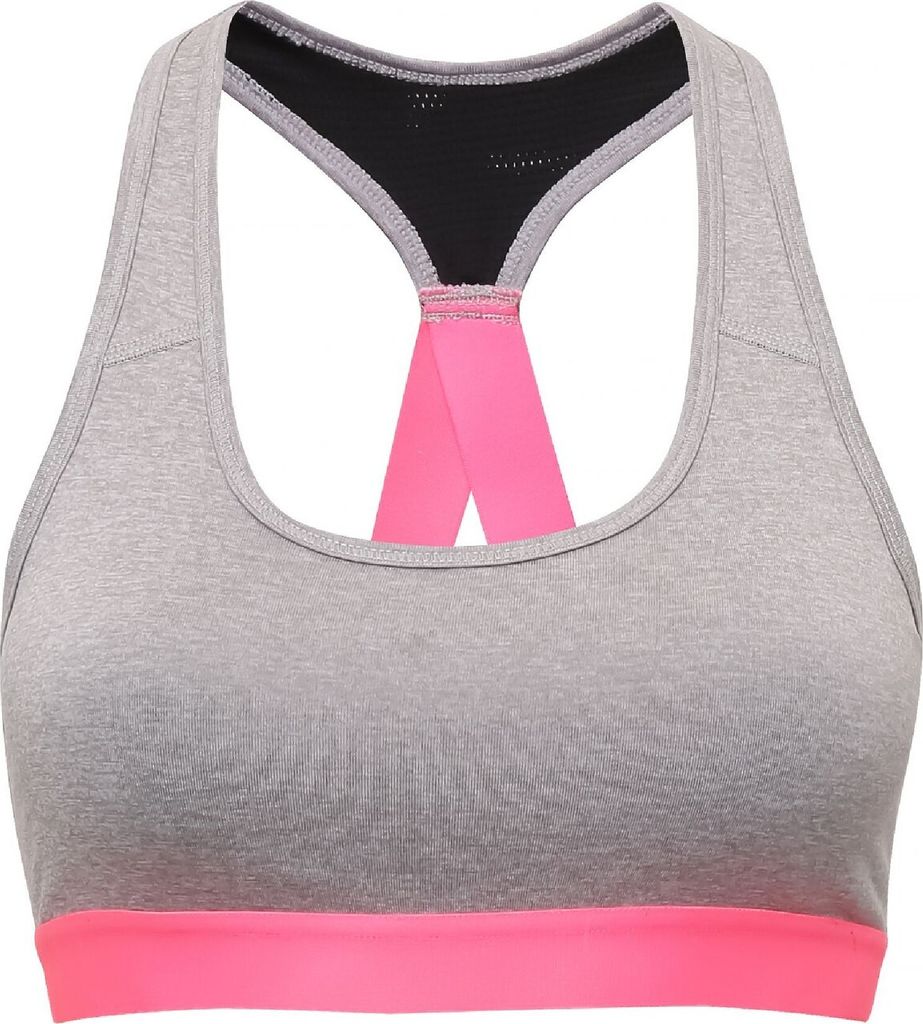 TriDri Damen Performance Sport-BH (mittlere Belastung) RW6192 (L) (Silber meliert)