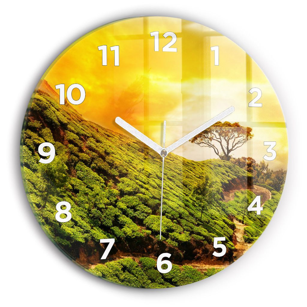 Wallfluent Wanduhr – Stilles Quarzuhrwerk - Uhr Dekoration Produktbild 