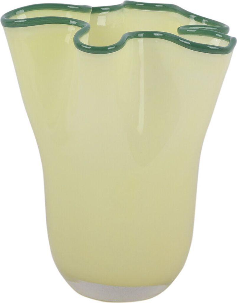 Vase aus Glas RUFFLES, 31,5 cm