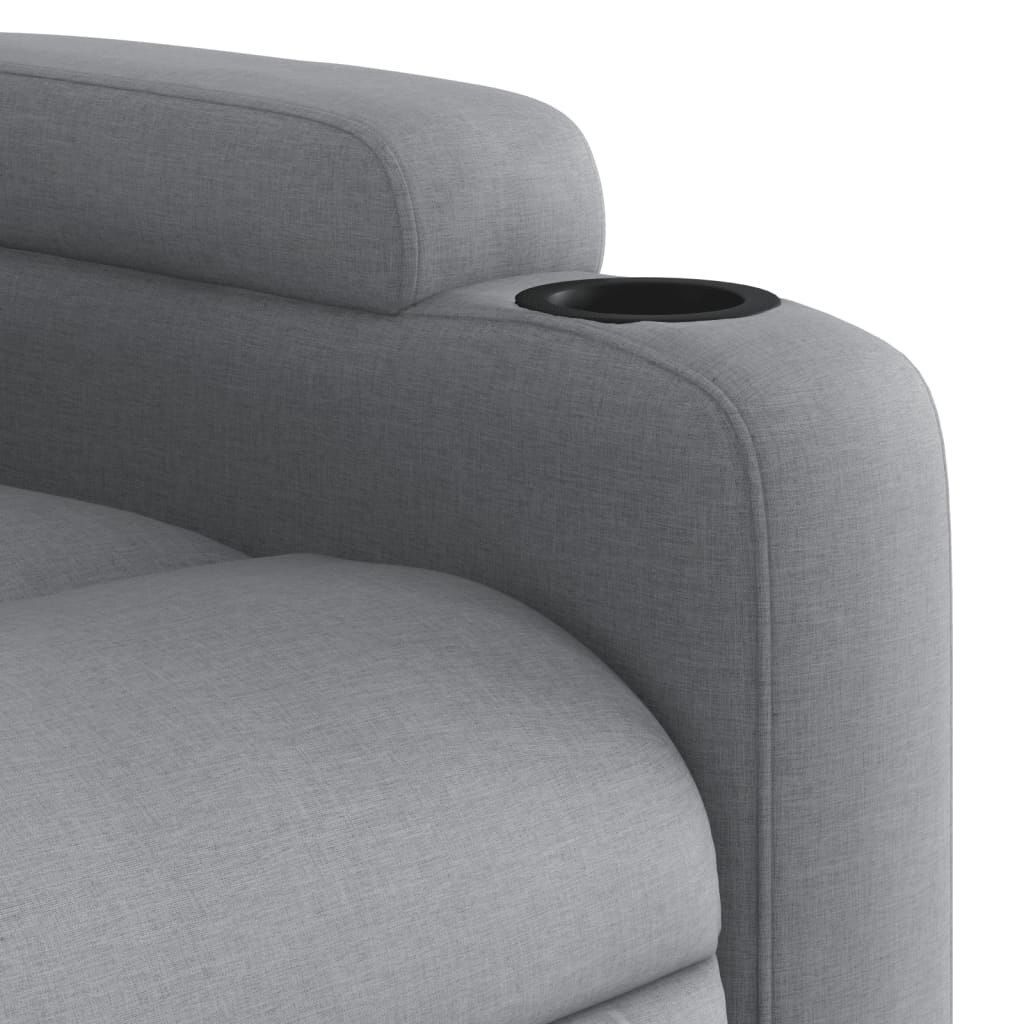 Masážní křeslo Light Grey Fabric Obrázek produktu 8