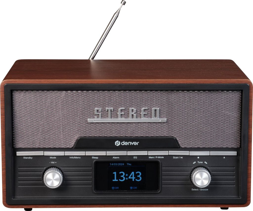Denver MDA-525 Retro Anlage mit DAB+, Bluetooth & CD-Player Produktbild 