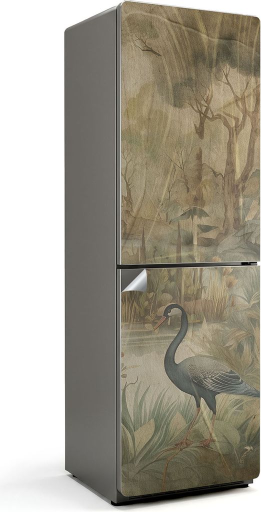 Zweige mit Früchten – Kühlschrank Aufkleber – Klebefolie Kühlschrank – Kühlschrank Dekor – Kühlschrankfolie selbstklebend – Küchen ...