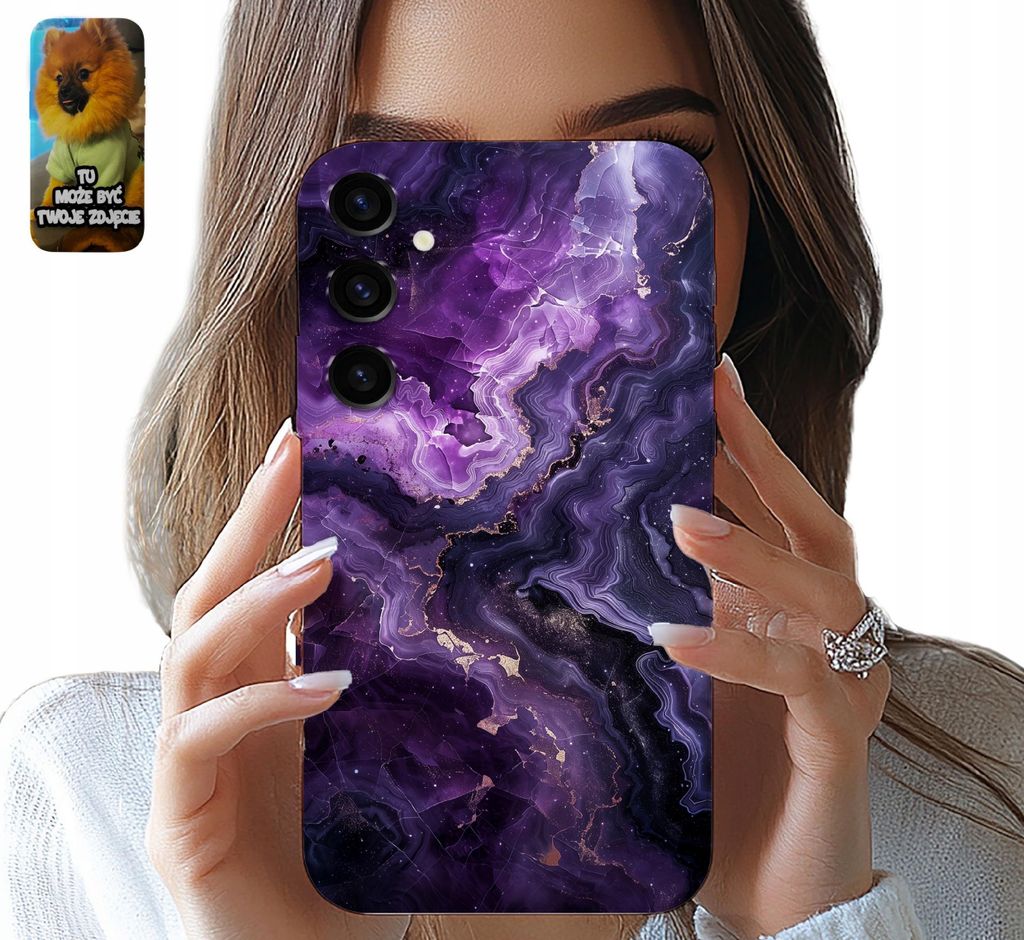 Fall Fall Samsung Galaxy S24 Fe Lila Marmor Damen Designs