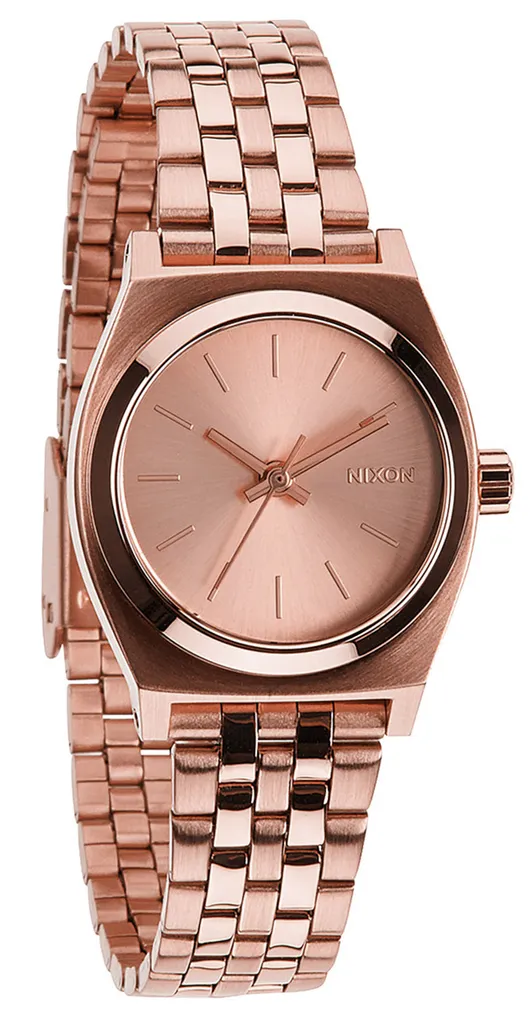 Montre Nixon Etanche 100m Small Time Teller A399-897 en Acier Rose Gold
