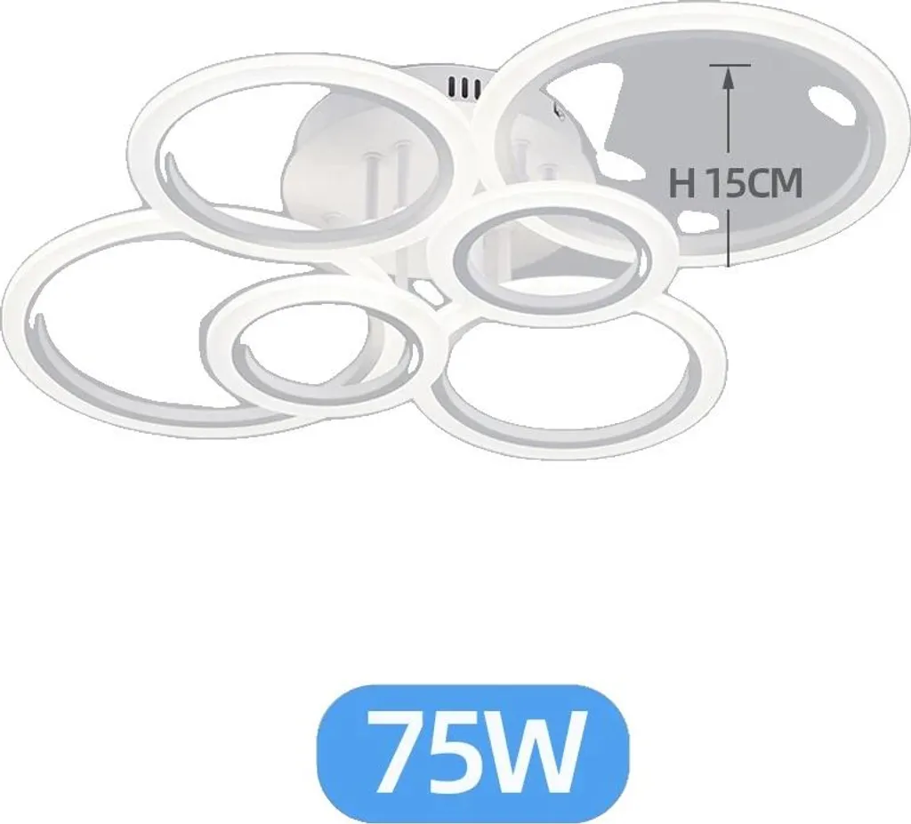 Plafonnier design LED 6 lumières pour éclairage modulable de la maison
