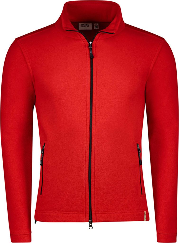 HAKRO Hakro Herren Fleece-Jacke ECO #846 Gr. XS rot