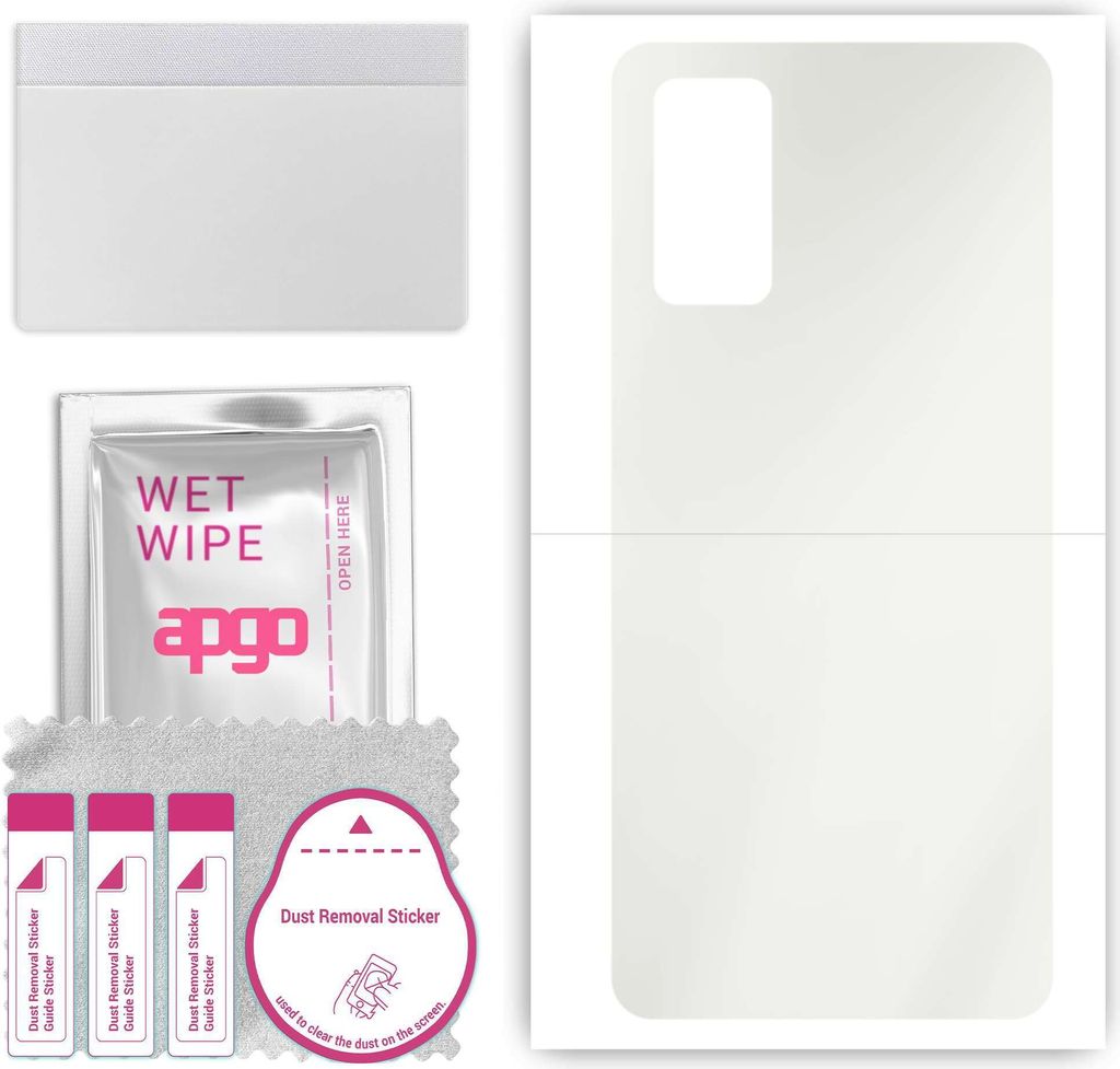 apgo Rückseite Schutzfolie, Matt, kompatibel mit Honor V30, Hinten Hydrogel-Displayschutzfolie mit Positionierhilfe, kratzfest, einfache Montage
