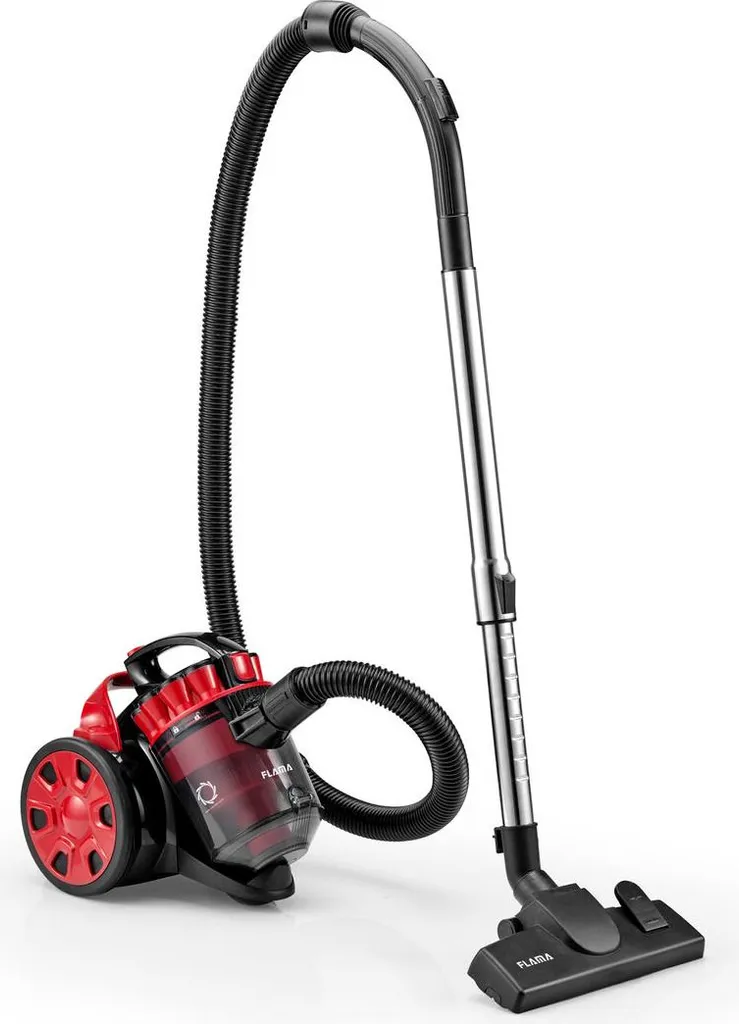 Aspirateur sans sac Flama 1684FL 700W Rouge : performance et compacité