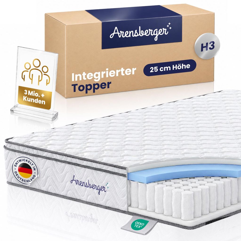 Arensberger VIKTORIA: Materasso H3, 25 cm, con sistema a Immagine del prodotto 