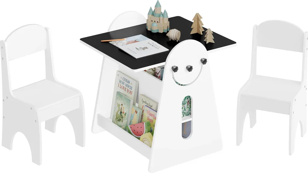Meuble enfant gain de place table et chaises pour ranger les jeux