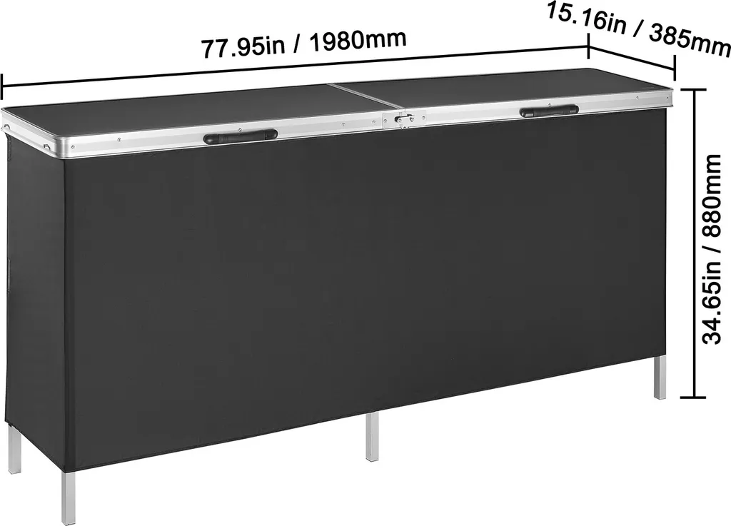 Comptoir Portable Pliable : Solution de Réception Rapide et Légère - 8