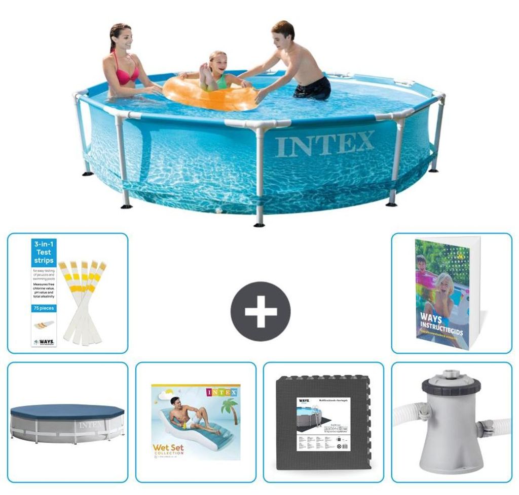Frame Pool Rund - 305x76 cm - 7-teilig S49