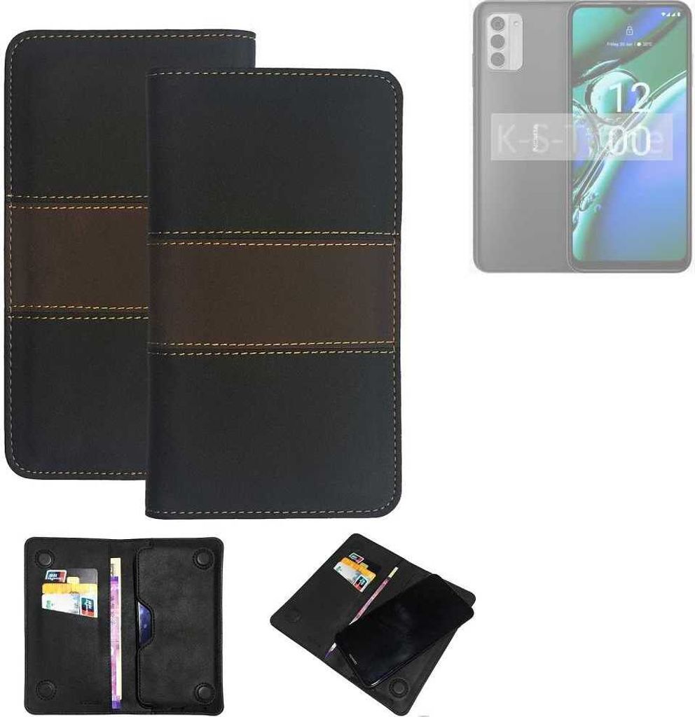 K-S-Trade Hülle Handyhülle kompatibel mit Nokia G42 Schutzhülle Walletcase Bookstyle Tasche Schutz Case Handytasche Wallet Cover Kunstleder
