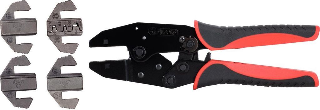 KS TOOLS 115.1490 Netzwerk-Crimpzangen-Satz, 5-tlg